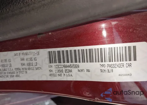 2017 Chrysler 200 Limited Platinum z USA, uszkodzony, nr VIN 1C3CCCAB0HN505920